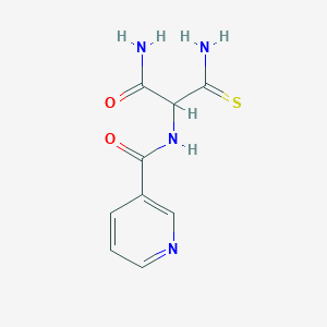 N-[2-amino-1-(aminocarbonothioyl)-2-oxoethyl]nicotinamide