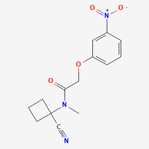 N-(1-cyanocyclobutyl)-N-methyl-2-(3-nitrophenoxy)acetamide