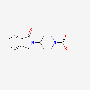 molecular formula C18H24N2O3 B2417847 tert-Butyl 4-(1-oxoisoindolin-2-yl)piperidine-1-carboxylate CAS No. 869623-60-9