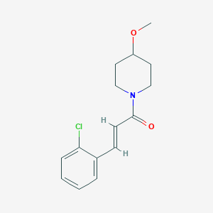 (E)-3-(2-chlorophenyl)-1-(4-methoxypiperidin-1-yl)prop-2-en-1-one