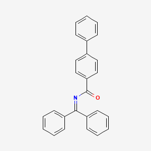 molecular formula C26H19NO B2417855 N-(二苯亚甲基)-[1,1'-联苯]-4-甲酰胺 CAS No. 315193-80-7