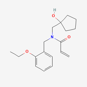 N-[(2-Ethoxyphenyl)methyl]-N-[(1-hydroxycyclopentyl)methyl]prop-2-enamide