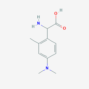 2-Amino-2-[4-(dimethylamino)-2-methylphenyl]acetic acid