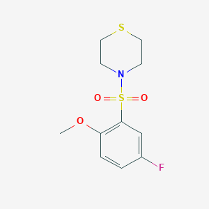 4-(5-Fluoro-2-methoxyphenyl)sulfonylthiomorpholine