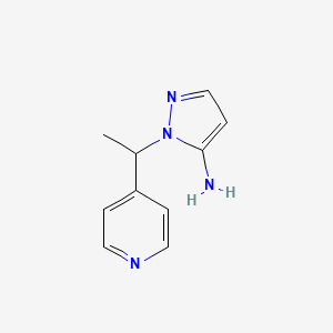 molecular formula C10H12N4 B2417890 1-(1-pyridin-4-ylethyl)-1H-pyrazol-5-amine CAS No. 956506-52-8