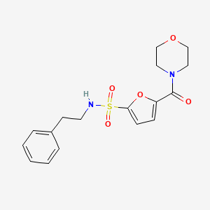 5-(morpholine-4-carbonyl)-N-phenethylfuran-2-sulfonamide