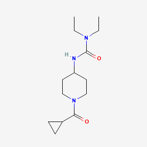 molecular formula C14H25N3O2 B2417895 3-[1-(Cyclopropanecarbonyl)piperidin-4-yl]-1,1-diethylurea CAS No. 1796488-97-5