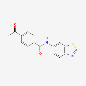 4-acetyl-N-(benzo[d]thiazol-6-yl)benzamide
