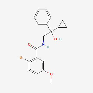 molecular formula C19H20BrNO3 B2417903 2-bromo-N-(2-cyclopropyl-2-hydroxy-2-phenylethyl)-5-methoxybenzamide CAS No. 1421457-66-0