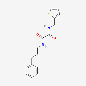 molecular formula C16H18N2O2S B2417912 N1-(3-phenylpropyl)-N2-(thiophen-2-ylmethyl)oxalamide CAS No. 941894-33-3