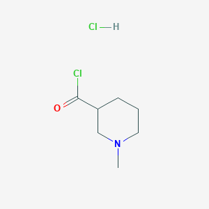 molecular formula C7H13Cl2NO B2417920 1-Methylpiperidine-3-carbonyl chloride hydrochloride CAS No. 89774-29-8