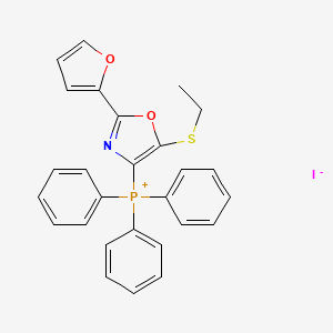 molecular formula C27H23INO2PS B2417936 (5-(Ethylthio)-2-(furan-2-yl)oxazol-4-yl)triphenylphosphonium iodide CAS No. 202191-57-9