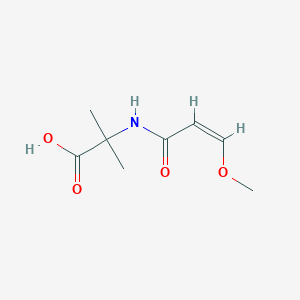 molecular formula C8H13NO4 B2417939 (Z)-2-(3-Methoxyacrylamido)-2-methylpropanoic acid CAS No. 2155873-13-3