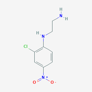molecular formula C8H10ClN3O2 B2417941 N-(2-氯-4-硝基苯基)乙烷-1,2-二胺 CAS No. 27080-50-8