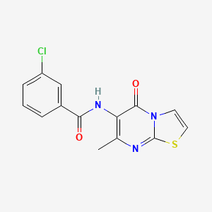 molecular formula C14H10ClN3O2S B2417942 1-[(2,5-dimethylphenyl)sulfonyl]-N-(4-fluorobenzyl)-3-methylpiperidine-3-carboxamide CAS No. 946249-97-4