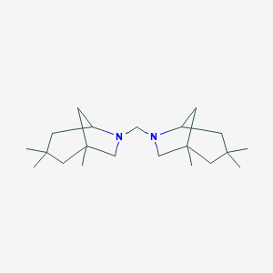 molecular formula C21H38N2 B241795 1,3,3-Trimethyl-6-[(1,3,3-trimethyl-6-azabicyclo[3.2.1]oct-6-yl)methyl]-6-azabicyclo[3.2.1]octane 