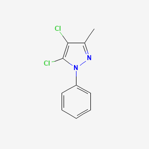 molecular formula C10H8Cl2N2 B2417970 4,5-dichloro-3-methyl-1-phenyl-1H-pyrazole CAS No. 879567-81-4