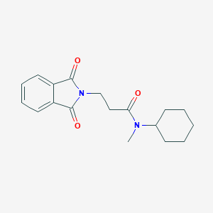 molecular formula C18H22N2O3 B241800 N-cyclohexyl-3-(1,3-dioxo-1,3-dihydro-2H-isoindol-2-yl)-N-methylpropanamide 