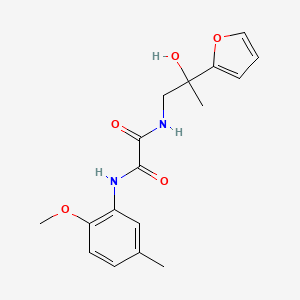 molecular formula C17H20N2O5 B2418019 N1-(2-(呋喃-2-基)-2-羟基丙基)-N2-(2-甲氧基-5-甲基苯基)草酰胺 CAS No. 1396806-38-4