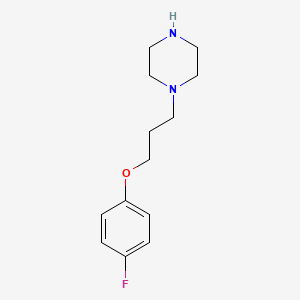 molecular formula C13H19FN2O B2418043 1-[3-(4-氟苯氧基)丙基]哌嗪 CAS No. 91940-44-2