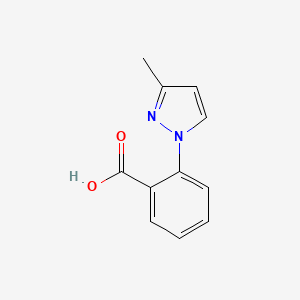 molecular formula C11H10N2O2 B2418047 2-(3-methylpyrazol-1-yl)benzoic Acid CAS No. 1020703-44-9