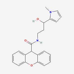 molecular formula C22H22N2O3 B2418113 N-(3-hydroxy-3-(1-methyl-1H-pyrrol-2-yl)propyl)-9H-xanthene-9-carboxamide CAS No. 2034587-30-7