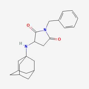 molecular formula C21H26N2O2 B2418116 3-(Adamantanylamino)-1-benzylazolidine-2,5-dione CAS No. 1007974-49-3