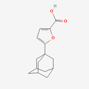 molecular formula C15H18O3 B2418117 5-(1-Adamantyl)-2-furoic acid CAS No. 543694-49-1