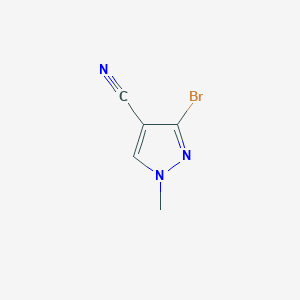 molecular formula C5H4BrN3 B2418173 3-溴-1-甲基-1H-吡唑-4-甲腈 CAS No. 1703808-62-1