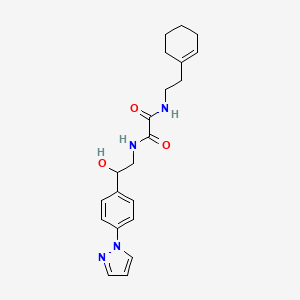 N-[2-(Cyclohexen-1-yl)ethyl]-N'-[2-hydroxy-2-(4-pyrazol-1-ylphenyl)ethyl]oxamide