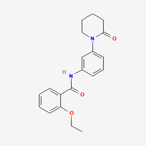 molecular formula C20H22N2O3 B2418257 2-乙氧基-N-[3-(2-氧代哌啶-1-基)苯基]苯甲酰胺 CAS No. 941872-92-0
