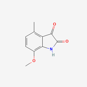 molecular formula C10H9NO3 B2418292 7-metoxi-4-metil-2,3-dihidro-1H-indol-2,3-diona CAS No. 72985-49-0