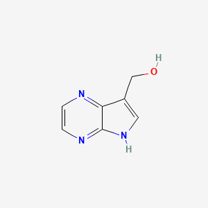 molecular formula C7H7N3O B2418301 (5H-吡咯并[2,3-b]吡嗪-7-基)甲醇 CAS No. 20322-08-1