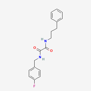 molecular formula C18H19FN2O2 B2418316 N1-(4-fluorobenzyl)-N2-(3-phenylpropyl)oxalamide CAS No. 941889-28-7
