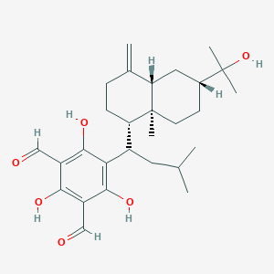 molecular formula C28H40O6 B241832 大果花环 H CAS No. 179388-53-5