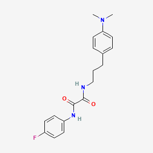 molecular formula C19H22FN3O2 B2418340 N1-(3-(4-(dimethylamino)phenyl)propyl)-N2-(4-fluorophenyl)oxalamide CAS No. 954242-13-8