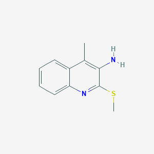 molecular formula C11H12N2S B2418351 4-Methyl-2-(methylsulfanyl)quinolin-3-amine CAS No. 59163-18-7
