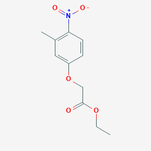 molecular formula C11H13NO5 B2418365 乙酸2-(3-甲基-4-硝基苯氧基)乙酯 CAS No. 158425-72-0