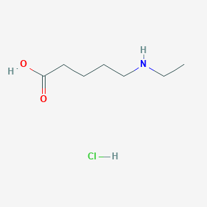 molecular formula C7H16ClNO2 B2418367 5-(Ethylamino)pentanoic acid hydrochloride CAS No. 854878-81-2