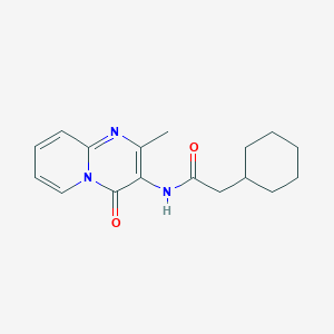 molecular formula C17H21N3O2 B2418377 2-环己基-N-(2-甲基-4-氧代-4H-吡啶并[1,2-a]嘧啶-3-基)乙酰胺 CAS No. 946335-69-9