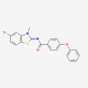 (Z)-N-(5-bromo-3-methylbenzo[d]thiazol-2(3H)-ylidene)-4-phenoxybenzamide