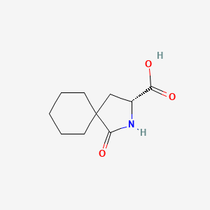 molecular formula C10H15NO3 B2418403 (3R)-1-oxo-2-azaspiro[4.5]decane-3-carboxylic acid CAS No. 2165825-89-6