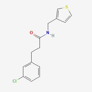 molecular formula C14H14ClNOS B2418412 3-(3-chlorophenyl)-N-(thiophen-3-ylmethyl)propanamide CAS No. 2034349-11-4