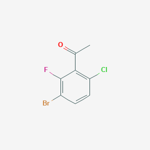 molecular formula C8H5BrClFO B2418419 3'-Bromo-6'-chloro-2'-fluoroacetophenone CAS No. 1541643-75-7