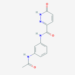 molecular formula C13H12N4O3 B2418429 N-(3-acetamidophenyl)-6-oxo-1,6-dihydropyridazine-3-carboxamide CAS No. 899749-21-4