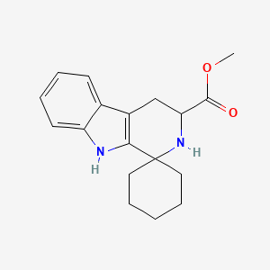 molecular formula C18H22N2O2 B2418436 Methyl 2,3,4,9-tetrahydrospiro[beta-carboline-1,1'-cyclohexane]-3-carboxylate CAS No. 113247-25-9