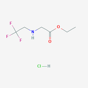 Ethyl 2-[(2,2,2-trifluoroethyl)amino]acetate hydrochloride