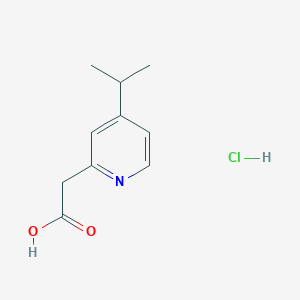 molecular formula C10H14ClNO2 B2418457 2-(4-异丙基吡啶-2-基)乙酸盐酸盐 CAS No. 2197057-43-3