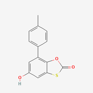 B2418459 5-hydroxy-7-(4-methylphenyl)-2H-1,3-benzoxathiol-2-one CAS No. 327078-57-9