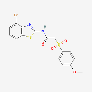 N-(4-bromobenzo[d]thiazol-2-yl)-2-((4-methoxyphenyl)sulfonyl)acetamide
